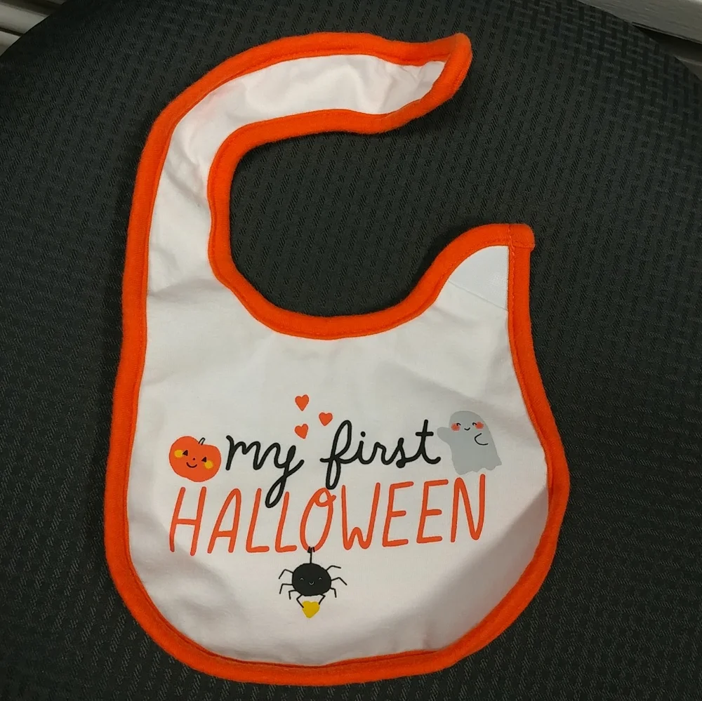 Carter's My First Halloween Baby Bib 100% Cotton